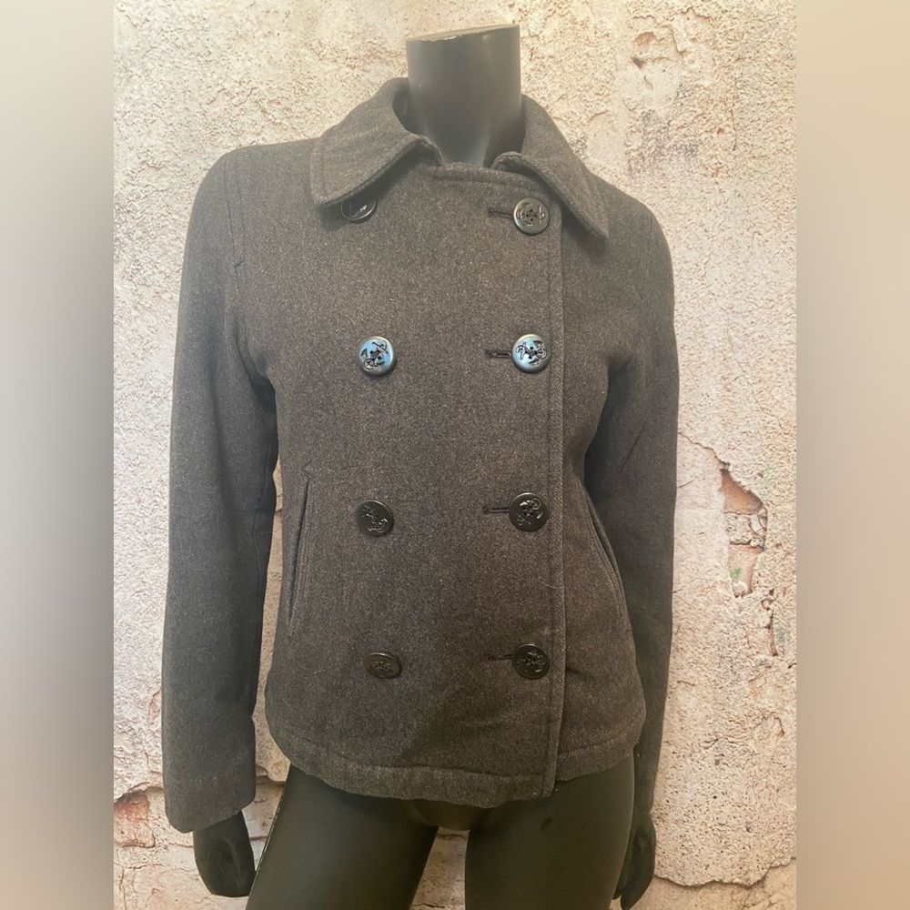Levi's Gray Wool Cropped Jacket